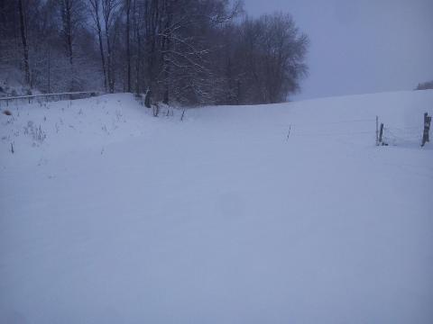 Winter Schneefall H&uuml;ckeswagen